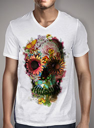 Мужская футболка с V-образным вырезом Skull 2