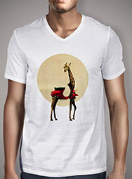 Мужская футболка с V-образным вырезом Giraffe