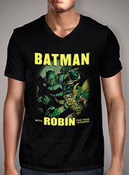 Мужская футболка с V-образным вырезом Batman and Robin