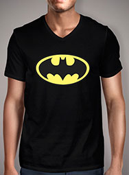 Мужская футболка с V-образным вырезом Classic Batman Logo
