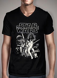 Мужская футболка с V-образным вырезом Classic Star Wars