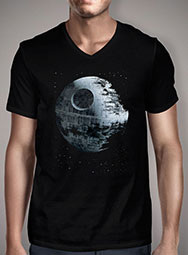 Мужская футболка с V-образным вырезом Death Star