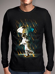 Мужская футболка с длинным рукавом Meteor Shower in Space V2