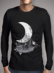 Мужская футболка с длинным рукавом Moon Ship