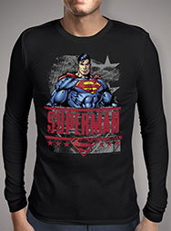 Мужская футболка с длинным рукавом Superman - All American Hero