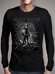Мужская футболка с длинным рукавом Black Widows Web