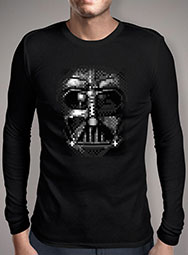 Мужская футболка с длинным рукавом Darth Vader Pixel Face
