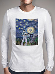 Мужская футболка с длинным рукавом Stormtrooper Starry Night