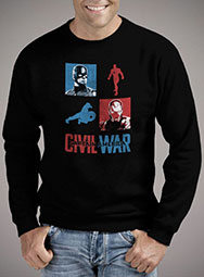 Мужской свитшот Civil War Clash
