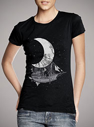 Женская футболка Moon Ship