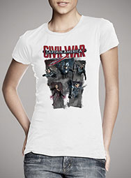 Женская футболка Captain America Civil War Heroes