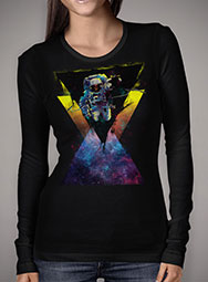 Женская футболка с длинным рукавом Black Hole Triangle In Space