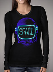 Женская футболка с длинным рукавом Space Neon