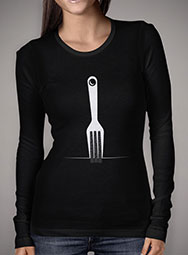 Женская футболка с длинным рукавом Fork City