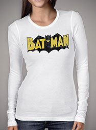 Женская футболка с длинным рукавом Vintage Batman Logo