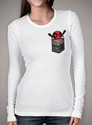 Женская футболка с длинным рукавом Deadpool Pocket