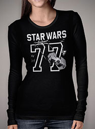 Женская футболка с длинным рукавом Star Wars 77 Athletic Print
