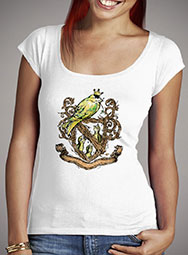 Женская футболка с глубоким вырезом Birds Crest