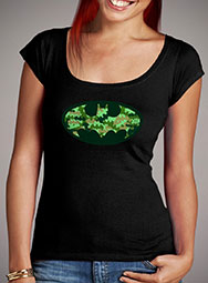 Женская футболка с глубоким вырезом Batman Camouflage Logo