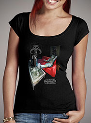 Женская футболка с глубоким вырезом Boba Fett - Off the Clock