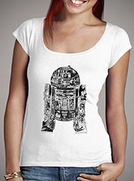 Женская футболка с глубоким вырезом Epic R2-D2