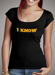 Женская футболка с глубоким вырезом I Know