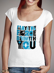 Женская футболка с глубоким вырезом May The Force Be With You