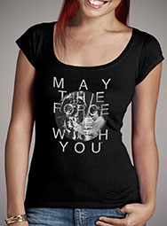 Женская футболка с глубоким вырезом May The Force Be With You 2