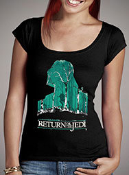 Женская футболка с глубоким вырезом Return of the Jedi