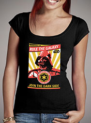 Женская футболка с глубоким вырезом Rule the Galaxy