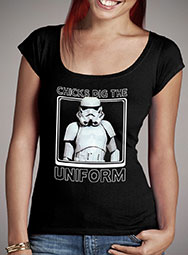 Женская футболка с глубоким вырезом Stormtrooper Uniform