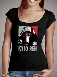 Женская футболка с глубоким вырезом Vote Kylo