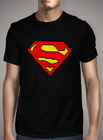 Мужская футболка 8-bit Superman Logo