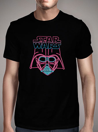Мужская футболка Darth Vader Neon Sign