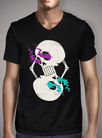 Мужская футболка с V-образным вырезом Infinite Skull