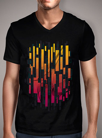 Мужская футболка с V-образным вырезом Techno Fall 2.0