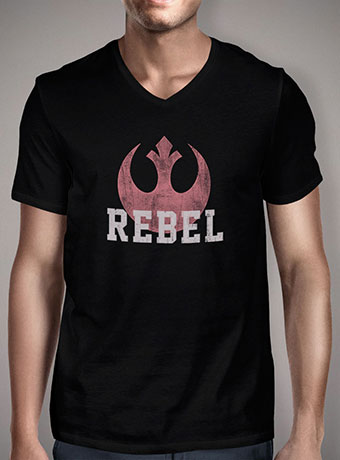Мужская футболка с V-образным вырезом Rebel