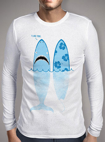Мужская футболка с длинным рукавом Shark Like