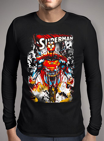 Мужская футболка с длинным рукавом Superman - End of Krypton
