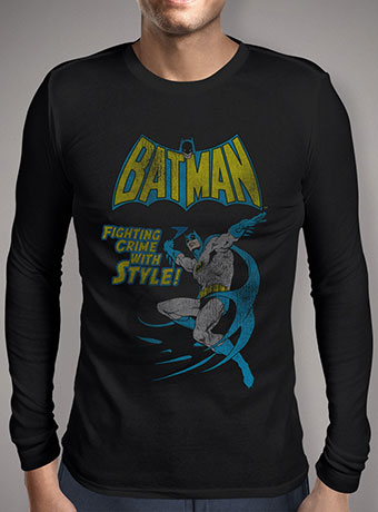 Мужская футболка с длинным рукавом Vintage Batman Comic