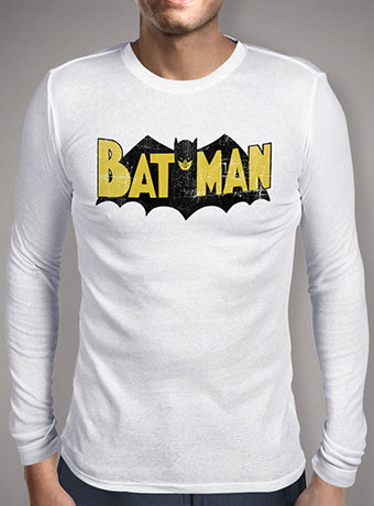 Мужская футболка с длинным рукавом Vintage Batman Logo