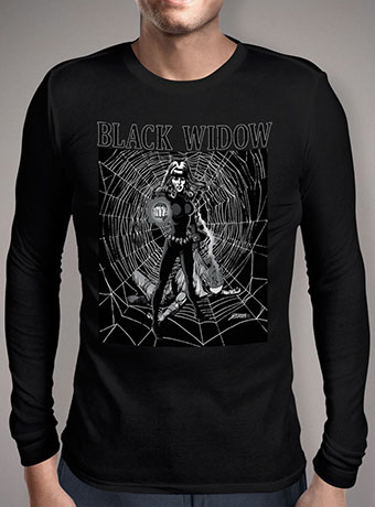 Мужская футболка с длинным рукавом Black Widows Web