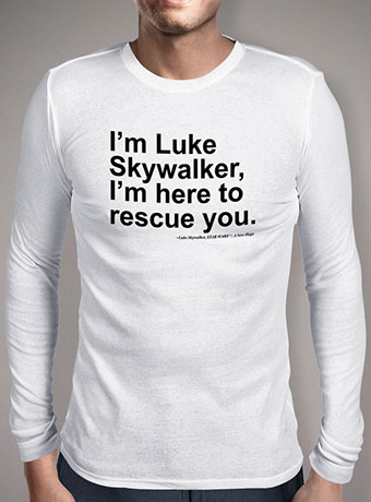 Мужская футболка с длинным рукавом Here to Rescue You