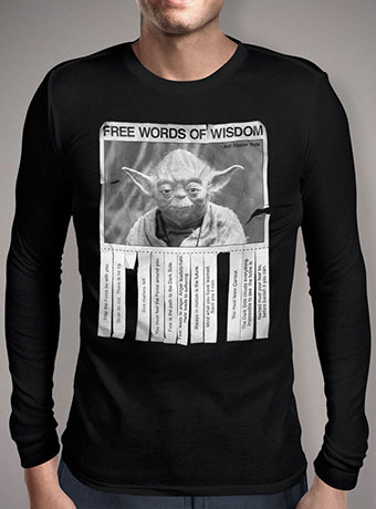 Мужская футболка с длинным рукавом Yodas Words of Wisdom