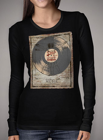 Женская футболка с длинным рукавом De Vinci Vinyl