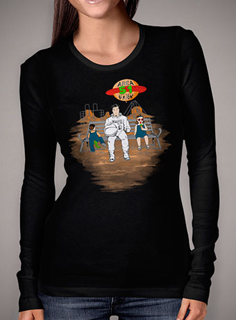 Женская футболка с длинным рукавом Area 51