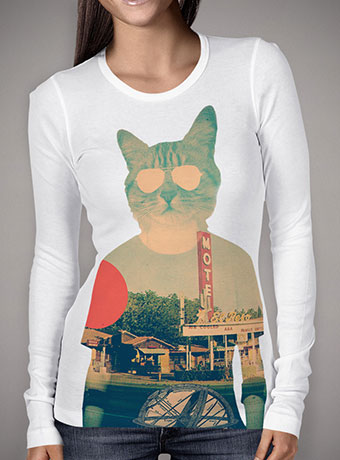 Женская футболка с длинным рукавом Cool Cat