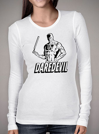 Женская футболка с длинным рукавом Daredevil Outline