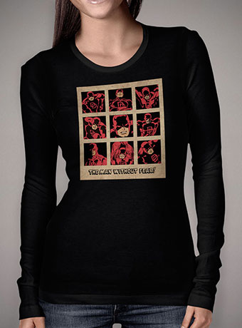 Женская футболка с длинным рукавом Vintage Daredevil Squares