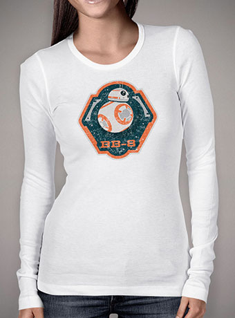 Женская футболка с длинным рукавом BB-8 Badge